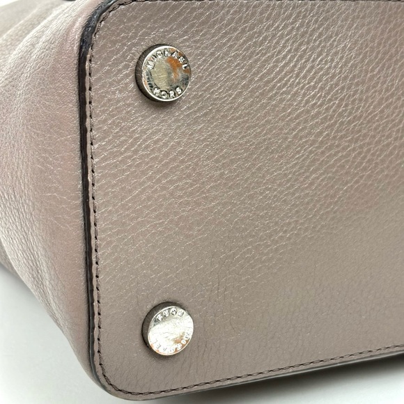 Michael Kors Mauve Gray Pebbled Leather Tote Bag in good condition. - Picture 6 of 16